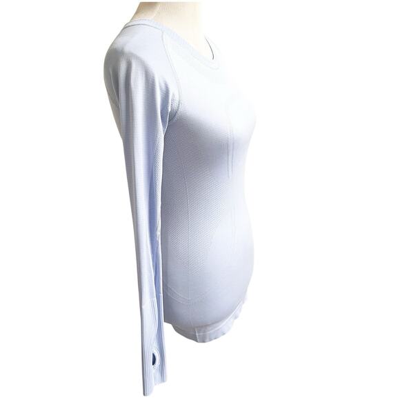 Lululemon Run: Swiftly Tech Long Sleeve Caspian Blue Size Small/4 - Picture 12 of 12